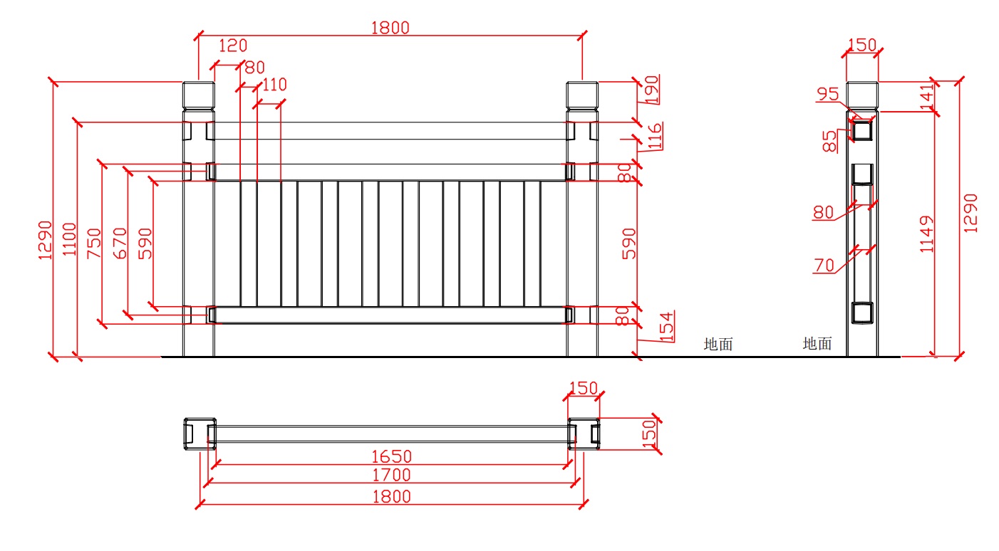 1.8米國標仿木護欄尺寸圖1.29米（mǐ）.jpg